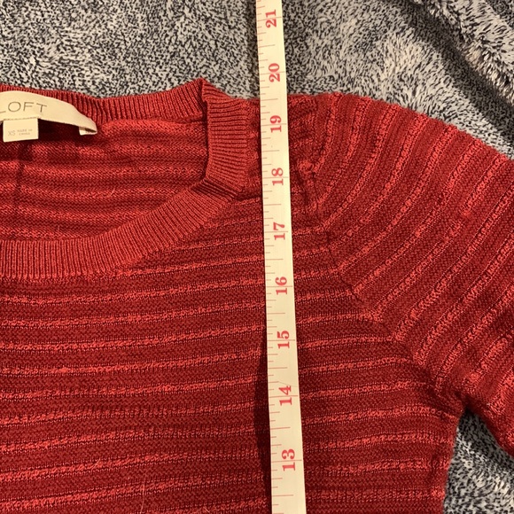 Loft quarter sleeve semi sheer top - Picture 5 of 5